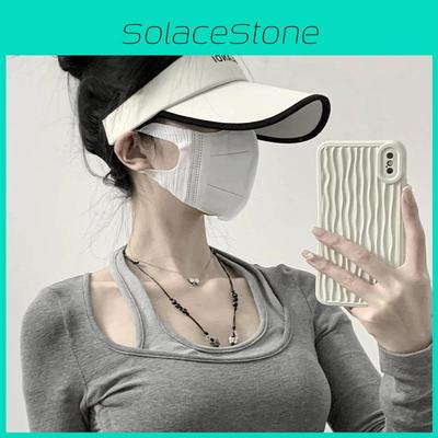 Summer Ice Silk Sun Hat With Adjustable Brim For Outdoor Running And Sun Protection