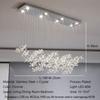 Luxury French Crystal LED Ceiling Light Energy Saving Indoor Lighting Fixture for Living Dining Room Bedroom Loft Home Decor