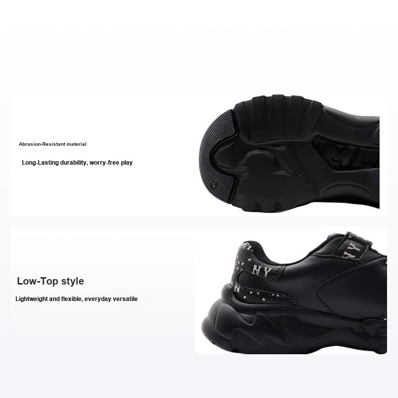 MLB Big Ball Chunky Versatile Daily Easy Comfortable Durable Low-Top Casual Shoes Kids sneaker Black 7ASHJM33N-50BKS