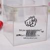 Transparent Acrylic High-Capacity Piggy Bank - No Withdrawal, Online Celebrity Style for Adults and Students.