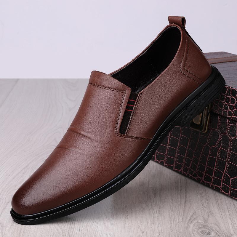 

Мужская повседневная обувь, модная мужская обувь без застежек, дышащие мужские лоферы, мокасины, натуральная кожа, мужские туфли на плоской подошве, обувь ручной работы 44 коричневый