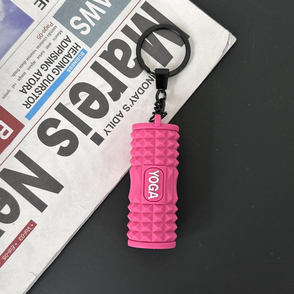 Fitness Series Gummi-Schlüsselanhänger: Hantel- & Kurzhantel-Anhänger für Geschenke