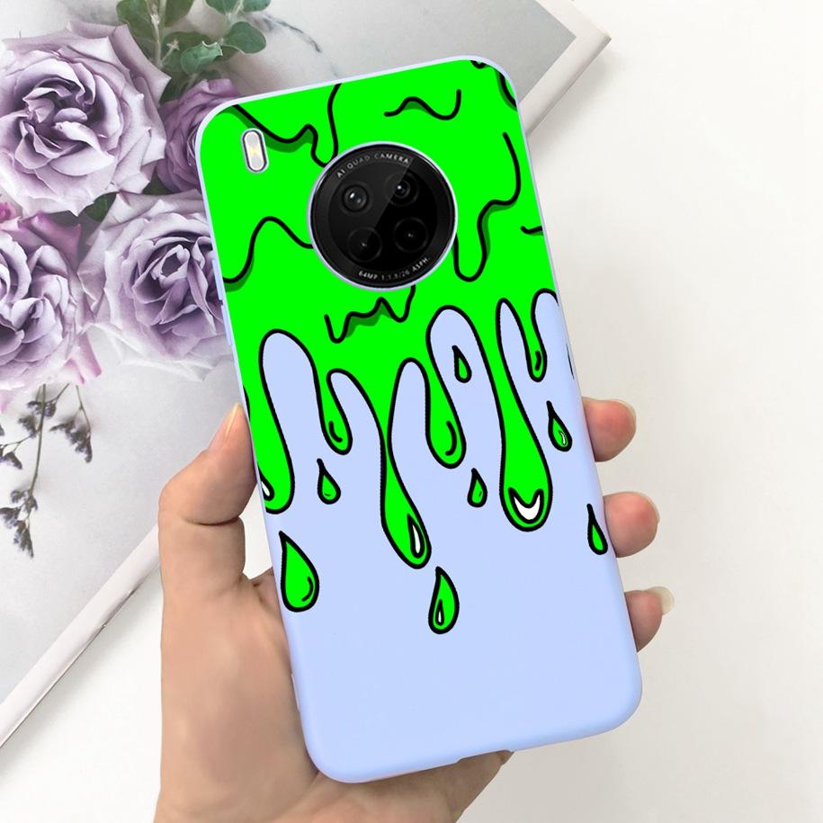 For Huawei Y9a 2020 Silicone Case FRL-22 FRL-23 Cute Astronaut Love Heart Slim Soft TPU Phone Case on Huawei Nova Y9a Y 9A Cover