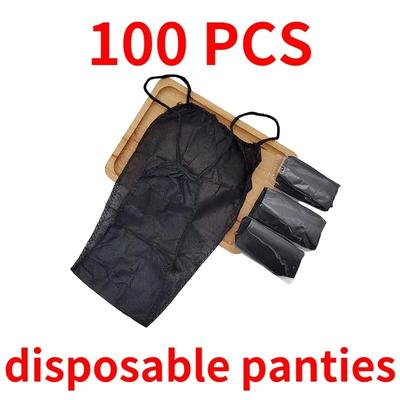 Culottes G-string jetables respirantes pour sauna à vapeur de voyage noir Sous-vêtements T-back Salon Spa Sous-vêtements Femmes Sous-vêtements