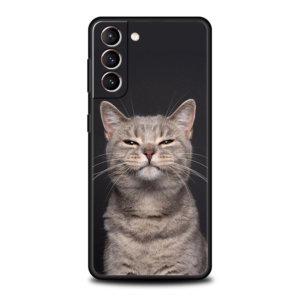 Kawaii Liebe Katze Handyhülle Für Samsung Galaxy S25 Edge S24 S23 S22 S21 Ultra S20 FE 5G S10 S10E S9 Plus Weiche TPU Hülle
