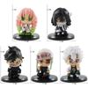 5 Stil/Set Q Version Dämon Slayer Sitzen Geist Puppe Tanjiro Nidouzi Inosuke Zenizu Abbildung Action Figure Film Modell Spielzeug Puppe