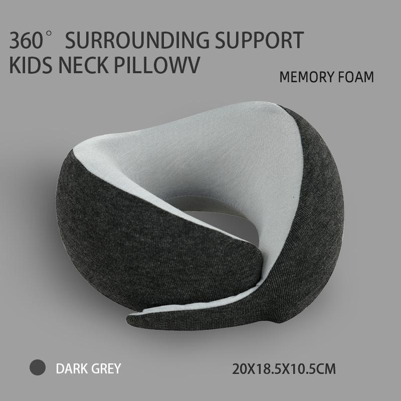 New Arrival Travel Kids Neck Pillow Memory Foam Velcro Strap Compression Fashionable Design Hot Selling