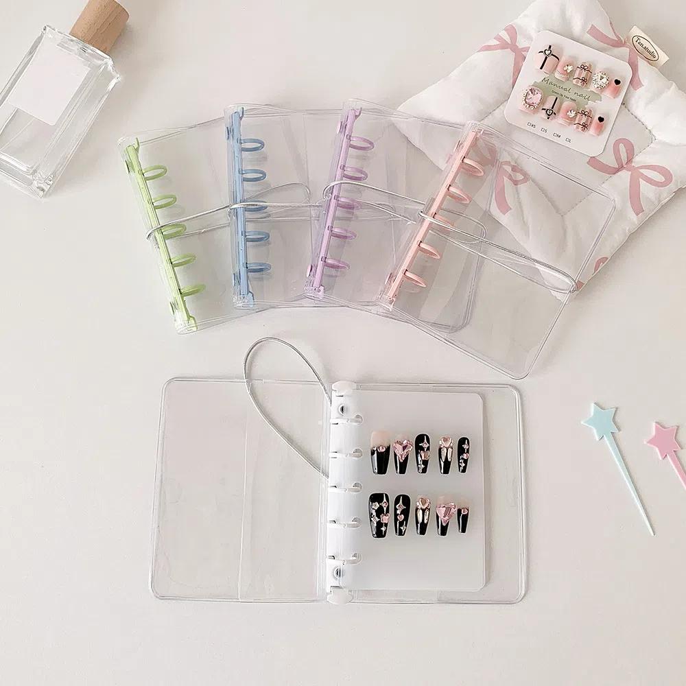 Transparent Fake Nail Storage Frame PVC Card Cover Korean Nails Display Protector  Home Decor