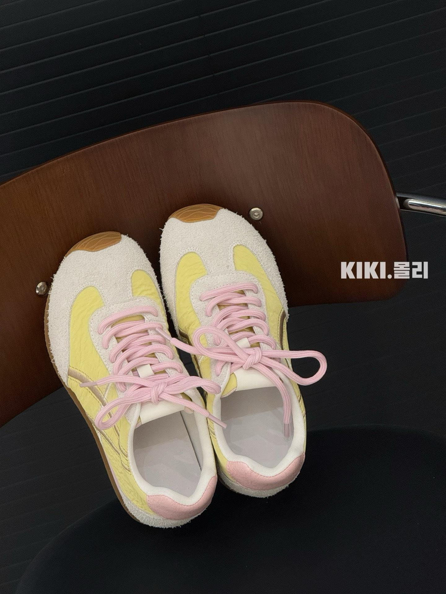 

Женские новые спортивные туфли ранней весны, универсальные, с цветовой блокировкой, на плоской подошве, легкие, повседневные, кеды 40 розовый