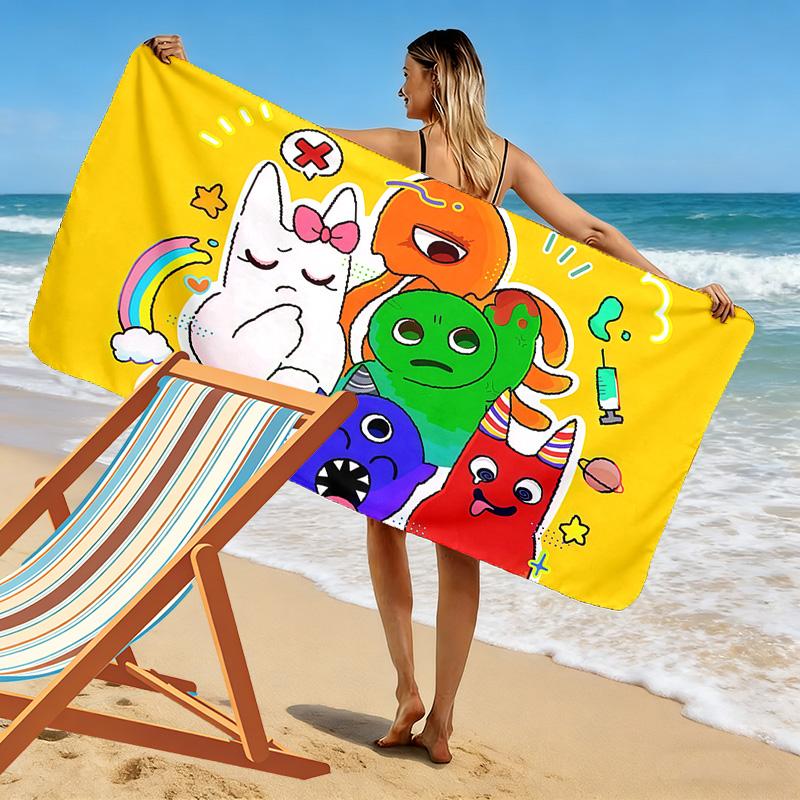 Garten of Banban Print Beach Towel, Large Soft Quick Dry Towel for Beach Camping Swimming