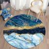 Circular Carpet In Galaxy Space Living Room Bedroom Bathroom Soft Flange Floor  Decoration Non Slip
