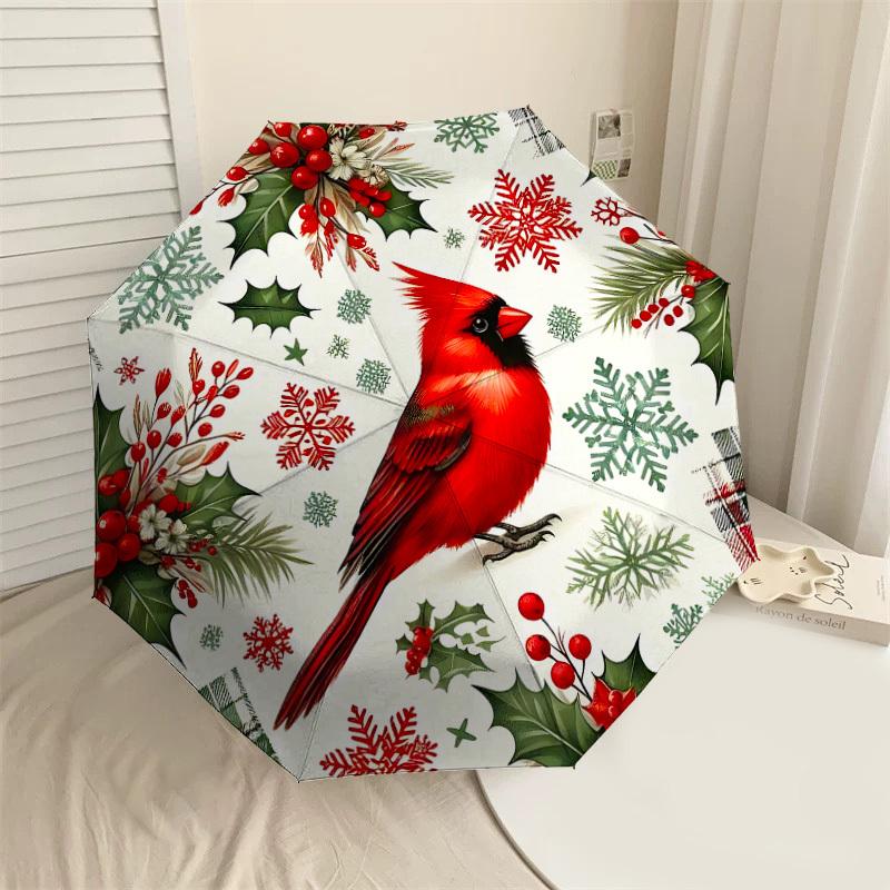 

1pc Christmas__holiday Automatic Open/Close Umbrella with Windproof, 8-Rib Sturdy Canopy, Durable Ribs, Fashionable Design1150A
