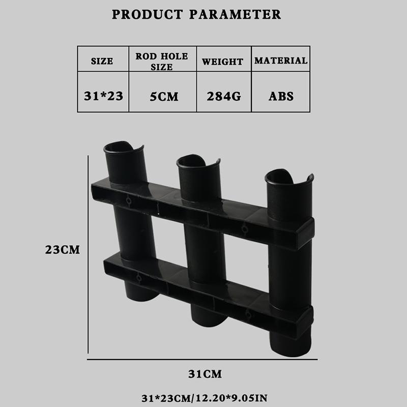 Mount Rod Holder 3 Link Tube Fishing Pole Holder Quick Release For Boat Marine Firmly Install Portable Kayak Yacht Tackle