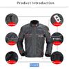 Men Motorcycle Armor Jacket Coat Summer Winter Warm Male Motorbike Riding Reflective Anti-collision Moto Protective Gear Jacket