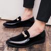 Luxury Designer Suede Leather Shoes Men Pointed Metal Button Loafers Wedding Dress Prom Formal Footwear Sapatos Tenis Masculino