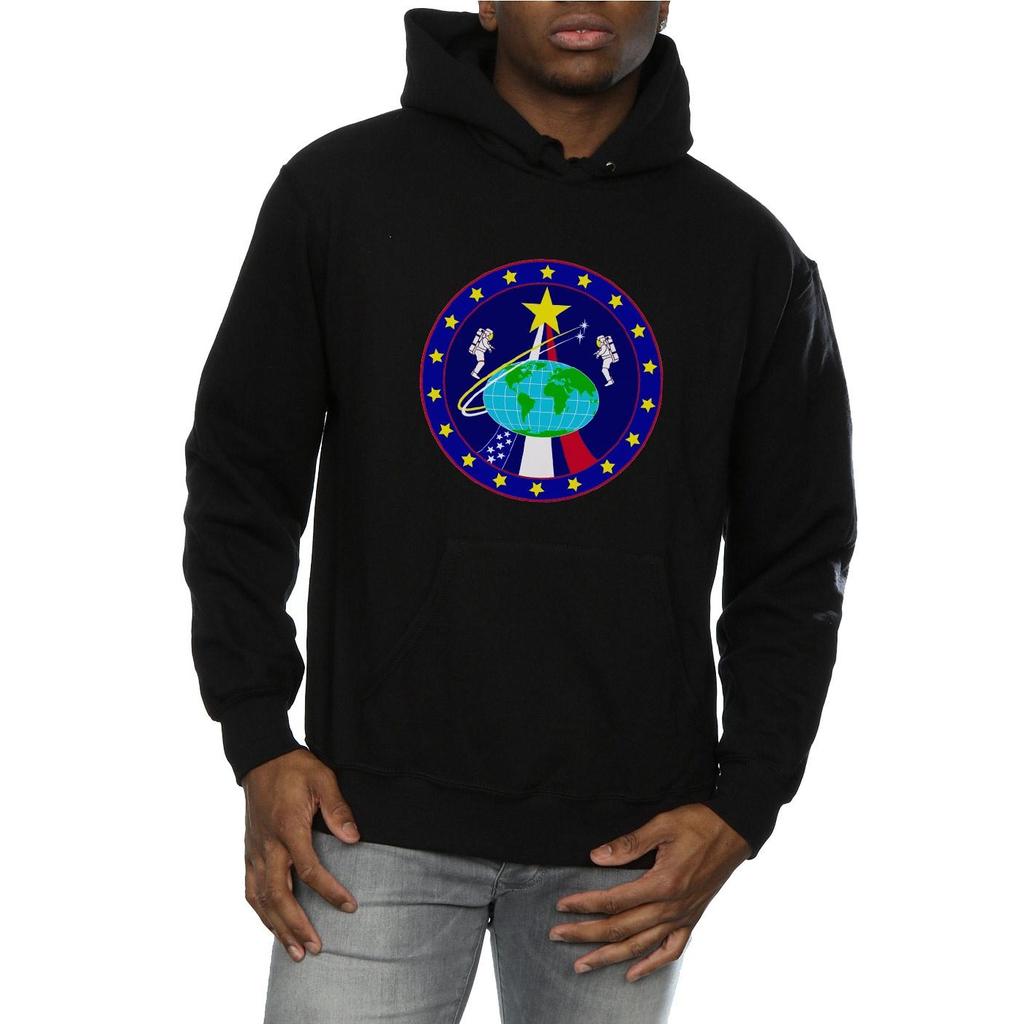 NASA Mens Classic Globe Astronauts Hoodie