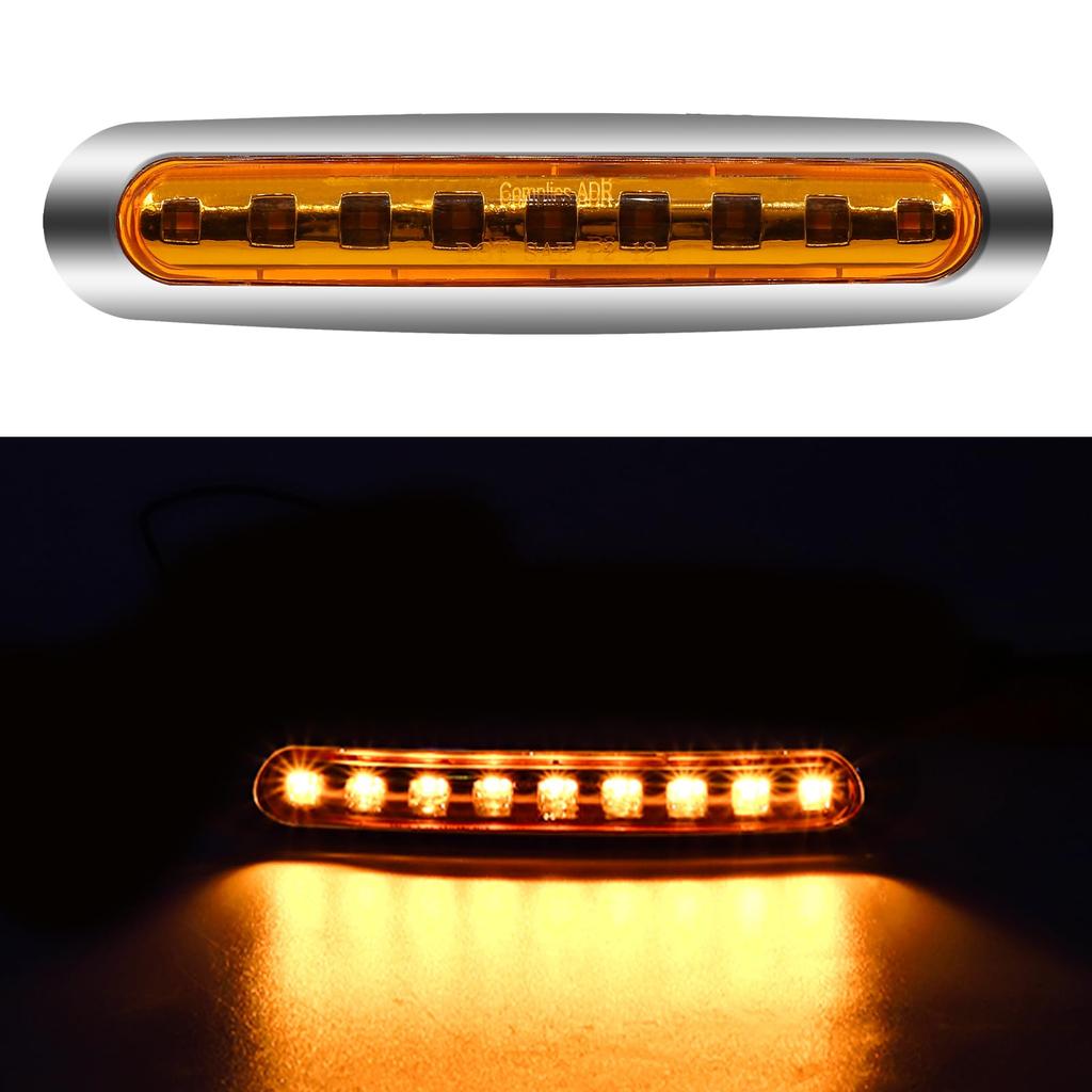 9 LED Marker Lamp, For Cars, Truck Markers, Compatible with 12 V and 24