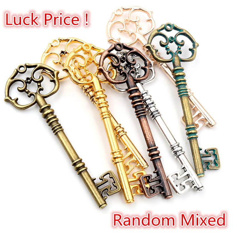 2pcs 83x31mm Metal Key Charms Pendant DIY Jewelry Making Accessories for Keychain Necklace Findings Decoration Supplies