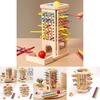 Wooden Stick Trishape Educational Game For Kids With Color Recognition And Parentchild Interaction