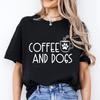 Weekends Coffee and Dogs Trend Print T Shirt Short Sleeve Summer Clothes Women Clothing Fashion Graphic T-shirt Mom Tee Tops
