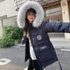 Pink Tooling Down Cotton Clothes Women's Winter New Fashion Thickened Fashion Warm Pie Overcome Coat Women