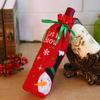 Christmas Wine Bottle Cover Toppers Light Up Santa Claus Gnomes Bottle Bags For Holiday Xmas Table Decorations