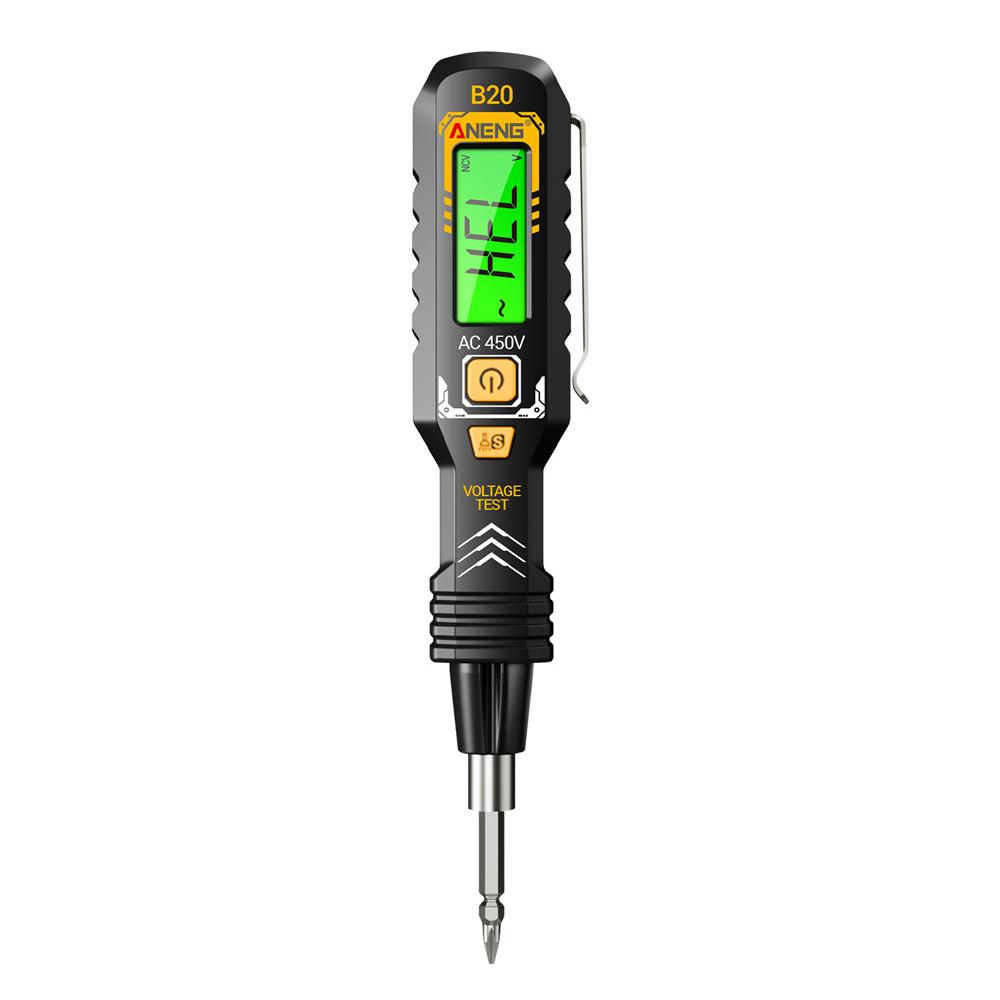 B20 Non-contact Voltage Detector Electrical Pen Ac Voltage Tester Digital Display Smart Breakpoint Finder Ac 30-1000v 11-450v