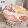 60/90/120Cm Round Table Cover Waterproof Oil-Proof Tablecloth Elastic Kitchen Dining Wedding Party Table Cover Home Decoration