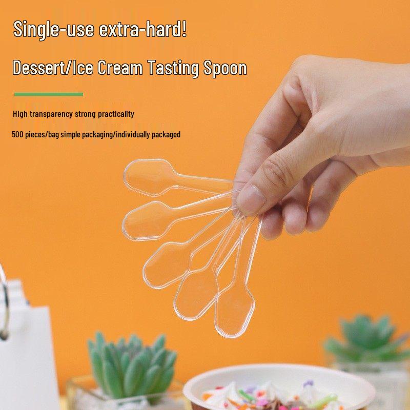 ZISIZ Disposable Plastic Tasting Spoons