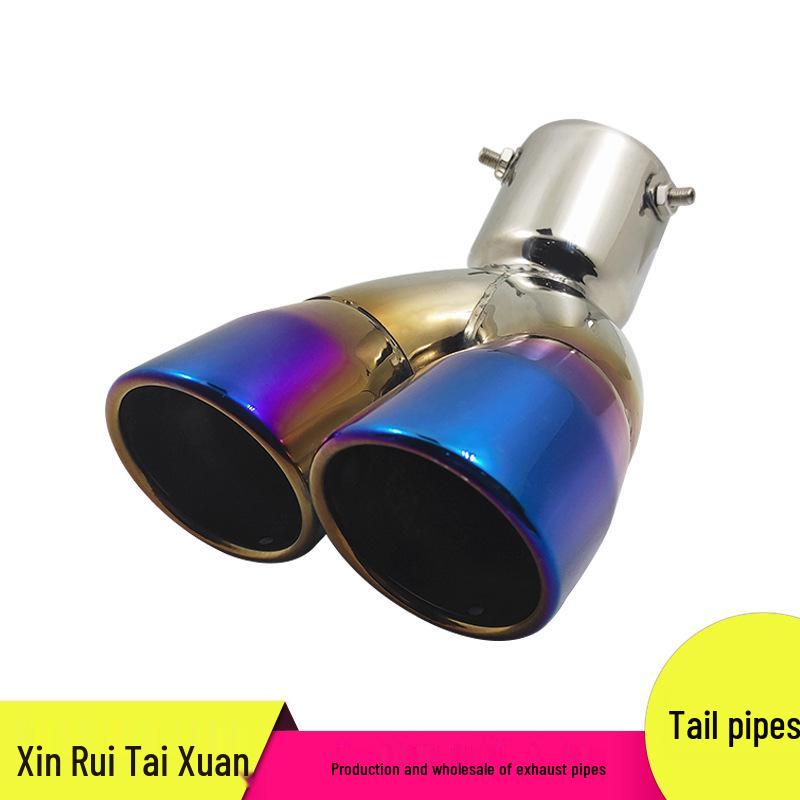 

Синяя хромированная выхлопная труба для Hyundai Mistra, Tucson (09-22), Тойота Хайлендер, Субару Кросстрек Car Exhaust Pipe