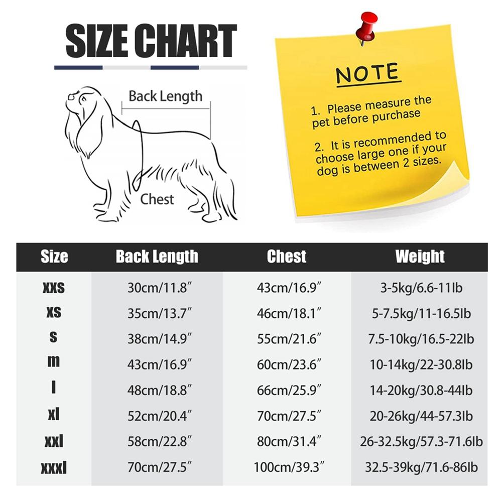 Vinter Hundkläder Fleece Pullover Pyjamas Husdjur Vindtät Jacka Onesie Jumpsuit Kläder Outfit för Små Medelstora Stora Hundar