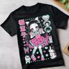 T-shirt Nezuko Demon Slayer Kimetsu No Yaiba Tanjiro Anime Manga Été Nouveau Streetwear Homme et Femme