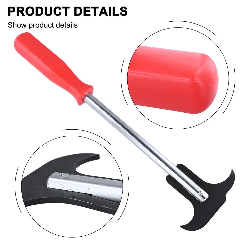 Car Repair Red Black Silver Practical Oil Seal Puller Versatile For Different Applications Black Oxide Coating