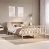 VidaXL Bunk Bed Without Mattress 150x200 Cm Solid Pine Wood, Bed, Bedroom Furniture, Bed with Storage, 3321659