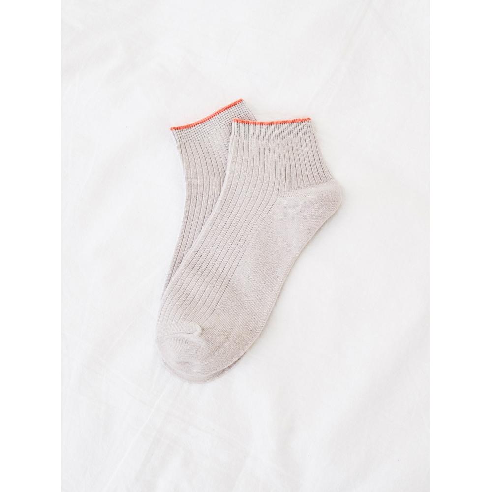 DaiSo Ankle Brim Women S Short Sock Grey