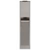 Solar LED Path Light 2 Pcs Silver Stainless Steel