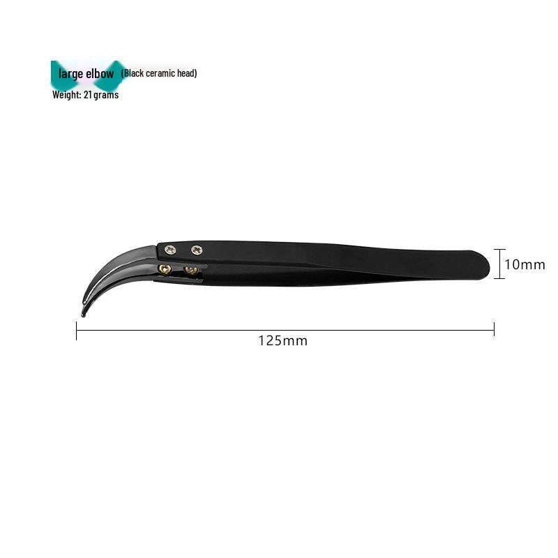 Vyměnitelné keramické pinzety pro vysokoteplotní pájení - Extra jemný hrot, nemagnetické, izolované pro opravu mobilních telefonů