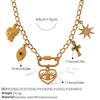 Personalized Stainless Steel Necklace Gold Fashion High Sense Clover Pepper Design Sense Temperament Necklace Jewelry