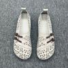 Sandals Women's Retro Hollow Breathable Beef Tendon Sole Non-slip Hole Shoes Flat Mother Leather Shoes