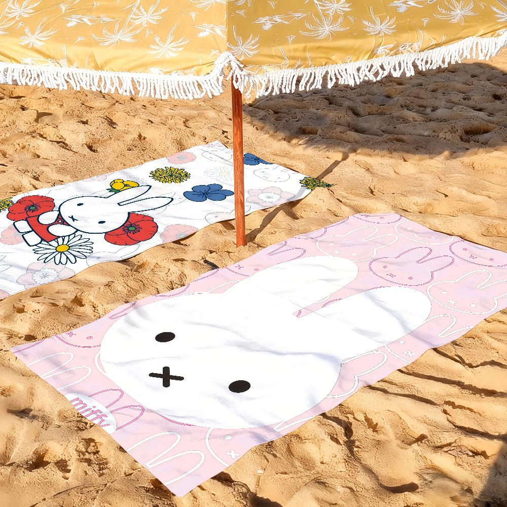 Cartoon Cute M-Miffy Towel Drying Bath Towel Applicable To Light Swimming Camping Yoga Beach Out