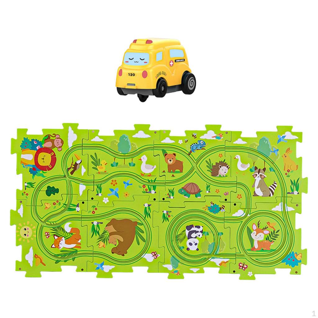 Cars, Slot Rail Toys for Car Construction Toys, Puzzle Game