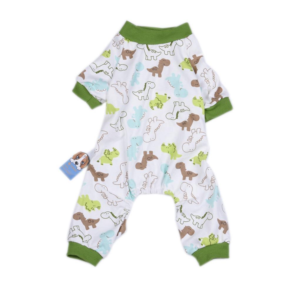 Pet clothes pajamas with elastic washable wear-resistant cotton pajamas dog clothing puppy home