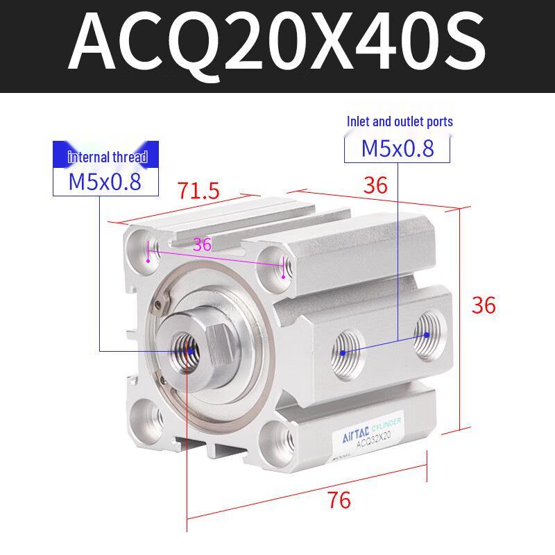 AirTAC Thin Cylinder Series ACQ 20-100S