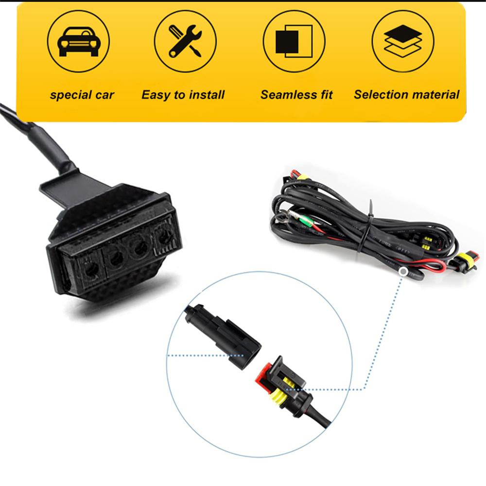 4Pcs For Toyota Tundra 2018 2019 2020 2021 Car LED Front Grille Strobe Light Daytime Running Lamp DRL Grid Warning Lamp Amber