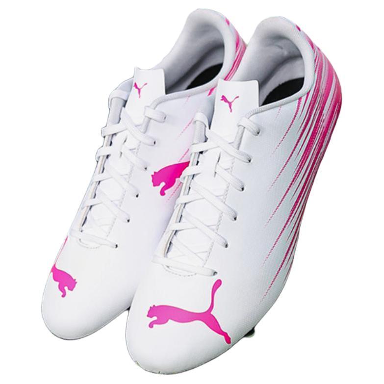 Puma Attacanto 2 Fashion Comfortable Durable Breathable Soccer Shoes Unisex Soccer Shoes Pink White 109010-05