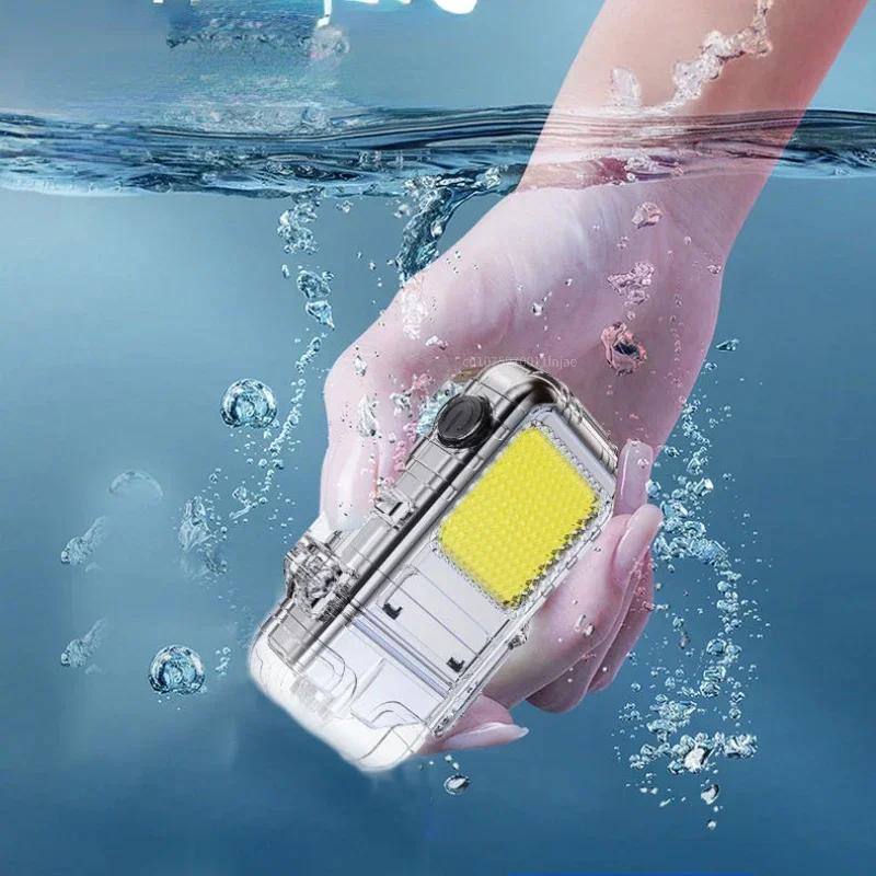 Waterproof and Windproof Flashlight USB Rechargeable Portable Outdoor Camping Lighting Tool Men's Gift Surprise Gift