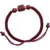 Six-character Mantra Red String Bracelet for Women, Handmade Couple's Bracelet with Natural Stone Beads, Men's Cinnabar Bead, Authentic