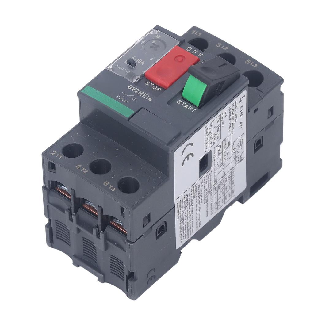 Motor Circuit Breaker Overload Protection Thermal Magnetic Manual Motor Starter Button Rail Mount AC690V