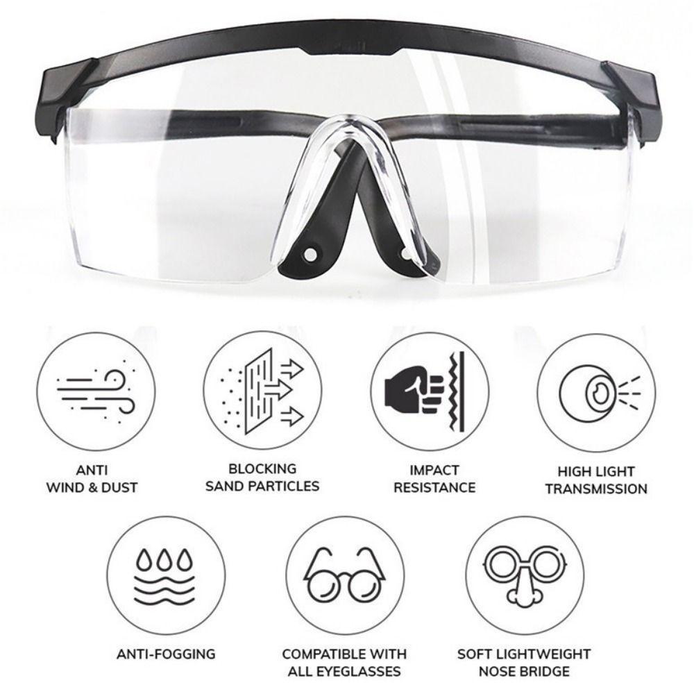 1PCS Work Safety Protective Glasses Cycling Goggles Anti-Splash Waterproof Eye Protection Goggles Glass