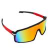 Polarized Cycling Glasses Sports Sunglasses TR90 UV Protection Sunglasses for Outdoor Fishing 818 Coating Black Red